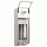 Papstar Distributeur mural 28,5 cm x 9,5 cm x 16 cm, aluminium, 1000 ml, levier court + plaque de fermeture - aluminium 93046 Papstar Distributeur mural 28,5 cm x 9,5 cm x 16 cm, aluminium, 1000 ml, levier court + plaque de fermeture - aluminium 93046