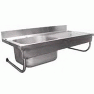 Plonge professionnelle suspendue - fixation murale - profondeur 700 mm - cuves inox 500x700x300 mm Plonge professionnelle suspendue - fixation murale - profondeur 700 mm - cuves inox 500x700x300 mm