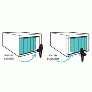 Porte de garage sectionnelle mambo / manuelle / en acier / avec portillon et hublot / isolation thermique_1