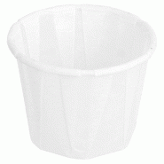 Pot en papier ingraissable 22 ml blanc Ø3,8x2,8cm - par 250