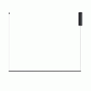 ROSSINI ILLUMINAZIONE Daisho Suspension Horizontale Led 26W 3000K Cri90 Ip20 En Aluminium Titane - Lampe À Suspension Dimmable Phase Cut - Groupe Ros