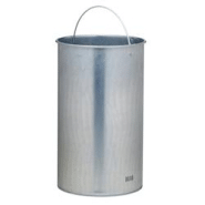 Rossignol - Seau en acier galvanisé pour corbeille 40L ZENO - gris acier 57575 Rossignol - Seau en acier galvanisé pour corbeille 40L ZENO - gris acier 57575