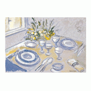 Set de table en pure cellulose 70g/m2 motif Table bleue 31x43cm - par 2000