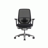 Siège de bureau synchrone - dossier en résille - têtière en option - accoudoirs 4D soft touch - fabriqué en France Siège de bureau synchrone - dossier en résille - têtière en option - accoudoirs 4D soft touch - fabriqué en France