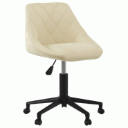 VidaXL Chaise pivotante de salle à manger Crème Velours Modèle Orion Master Chic - 8720286755594