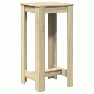 VidaXL Table de bar chêne sonoma 51x50x103,5 cm bois d'ingénierie Modèle Boréal Balcon Pro - 854402