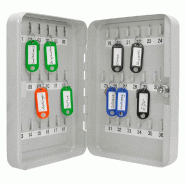 WEDO Armoire à clés pour 36 clés, gris-lumière, plate - 102 53637X
