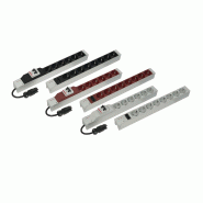 Bâti de prises SCHROFF, 2P+T, avec entrée Wieland®, 19", blanc Bâti de prises SCHROFF, 2P+T, avec entrée Wieland®, 19", blanc