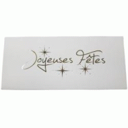 Boites bûches blanches joyeuses fêtes - 30 x 11 x 11 cm (25 unités) - NJFB3011 Boites bûches blanches joyeuses fêtes - 30 x 11 x 11 cm (25 unités) - NJFB3011