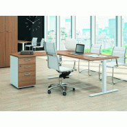 Bureau d'angle Alerion - avec retour et caisson porteur 3 ou 4 tiroirs Bureau d'angle Alerion - avec retour et caisson porteur 3 ou 4 tiroirs