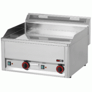 Fry-Top électrique  CHROME - L660 - avec cheminée | Redfox - FTHC60EL