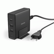 Hama Station de charge USB-C 3 ports, 65W Power Delivery - 4047443486707