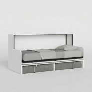 Itamoby Éclairage simple et escamotable Kando avec des matériaux frêne blancs et gris - gris 8050598301227