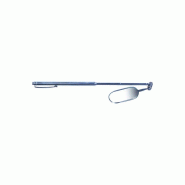 Miroir télescopique 5 x 2,5 cm avec pince - longueur ajustable de 20 à 52 cm