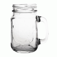 OLYMPIA - Bocaux avec anse 450ml (lot de 12) - Ref CM698 - verre 5050984436963
