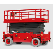 Plateforme à ciseaux tout-terrain hybride - Capacité de charge 750 kg - Hauteur de travail 22 m - HS2223RT - MAGNITH