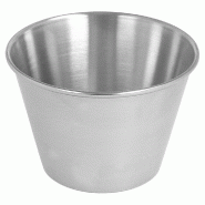 Pot à sauce en inox 120ml Ø7,5x5cm - par 12