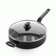 Sauteuse avec couvercle Essence 28 cm -  Noir Rond Aluminium Greenpan 55.7x28.8 cm - 4894871053724
