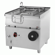 Sauteuse basculante manuelle à gaz 80 l fond en inox- REDFOX - BR 90/80 G/N