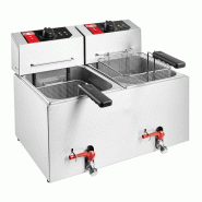 SOFRACA Friteuse De Table - Éléctrique - 2 X 7 Litres - 230 V - Réf:FE7L2 - FE7L2