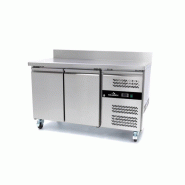 Table de congélation adossée Tropicalisée 2 portes PREMIUM - GOLDINOX - inox 3701770829101