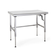 Table de tri et de pliage en acier inoxydable à hauteur réglable, ergonomique, simple d'utilisation et réduit le risque de TMS