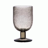 Verre à pied 28 cl Luberon bullé gris x6 - Rond Verre Table Passion 7.5x7.5 cm - gris verre 3106233020826 Verre à pied 28 cl Luberon bullé gris x6 - Rond Verre Table Passion 7.5x7.5 cm - gris verre 3106233020826