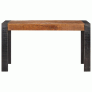 VidaXL Table à manger 140x70x76 cm Bois de manguier brut massif Modèle Sirius Cuisine - Bois massif 289655
