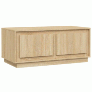 VidaXL Table basse chêne sonoma 102x50x44 cm bois d'ingénierie Modèle Soleil Zenith Prime Plus - 819879