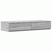 VidaXL Tiroirs de lit avec tiroir Gris Sonoma 90 x 36,5 x 16,5 cm Modèle Bois Clair Nature - 866936
