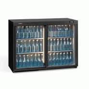 Arrière-bar 2 portes coulissantes vitrées 289L - H 900mm | Gamko - MG3/275SD