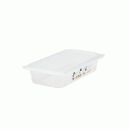 CAMBRO - 32PPT-190 - Bac GN 1/3 SafeTrack avec étiquette intégrée - 17,6 x 32,5 cm - Vente à l'unité (couvercle non inclus) - blanc plastique pol