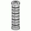 Cartouche pour filtre - capteur de sediments a manchon filtrant 40 microns