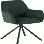 CLP Chaise de salle à manger Tipton Cord Vert - vert textile 327410 CLP Chaise de salle à manger Tipton Cord Vert - vert textile 327410