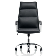 Fauteuil de Direction Cuir Noir ESTRO - Référence 7691 FD B