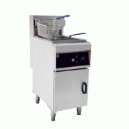 Friteuse électrique sur coffre avec vanne de vidange 1 cuve 28L 400V CUISTANCE