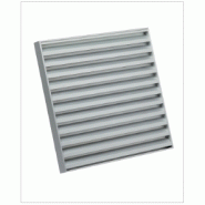 Grille extérieure en applique aluminium anodisé 200x200