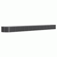 Helloshop26 - Jardinière bac lit surélevé plantes fleurs terrasse jardin de jardin acier enduit de poudre anthracite 02_0039497 - 3000218537951 Helloshop26 - Jardinière bac lit surélevé plantes fleurs terrasse jardin de jardin acier enduit de poudre anthracite 02_0039497 - 3000218537951