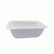 Packnwood FHC - 600Pcs - Barquette scellable pulpe laminée PLA 137x95x45mm 375ml - blanc Bagasse 210TMFP37 Packnwood FHC - 600Pcs - Barquette scellable pulpe laminée PLA 137x95x45mm 375ml - blanc Bagasse 210TMFP37