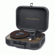 Platine vinyle Muse MT-207 DGB, 33/45/78Trs, Stéréo 2x5W - Bluetooth, Port USB pour lecture/encodage, Adapt. 45Trs, Noir et bois - 3666638040596