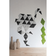 Paperflow panneau acoustique easysound en polyester gris - dimensions : l1120 x h485 x p20 cm Paperflow panneau acoustique easysound en polyester gris - dimensions : l1120 x h485 x p20 cm