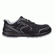 Safety Jogger - Chaussures de sécurité basses sportives résistantes à l'au avec embout en acier CADOR noir et blanc S3 #000000 Taille 36 - 36 mati