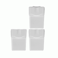 Set de 3 poubelles Keden Sortibox - pour recyclage, blanc, 60L - gris plastique ZA5660