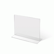 SHOWDOWN Displays Exposiciónate Porte-menu T-Stand Acrylique A6 Paysage TA6PXS - transparent plastique 8595578349405_0