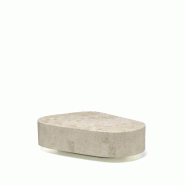 Stones Trapezio Table Basse (100X52X28H) En Pierre Fossile Beige - beige 8033959236352