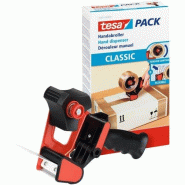 Tesa Dérouleur Manuel Classic – Dévidoir Universel pour le Déroulage de Rubans Adhésifs – Support en Métal Robuste – Pour Rubans d'une Larg