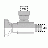 Vanne d'isolement - 400 , 1/4’ - ISO 228