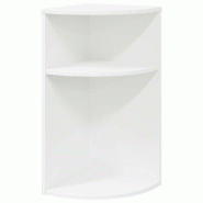 VidaXL Table d'appoint Blanc 29,6 x 29,6 x 60 cm Bois d'ingénierie Modèle Apex Pro - 891120