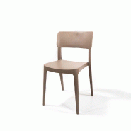 Wing - Chaise empilable en polypropylène sable