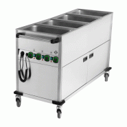 Bain marie mobile électrique GN 4-1/1 recouvert commande sur le côté court RM - BMPK 4120 CS - RM Gastro - 0615402682459